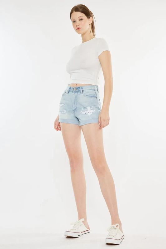 High Rise Repaired Mom Denim Shorts 6e293778-1083-4c08-b38c-648be5b772db-Max