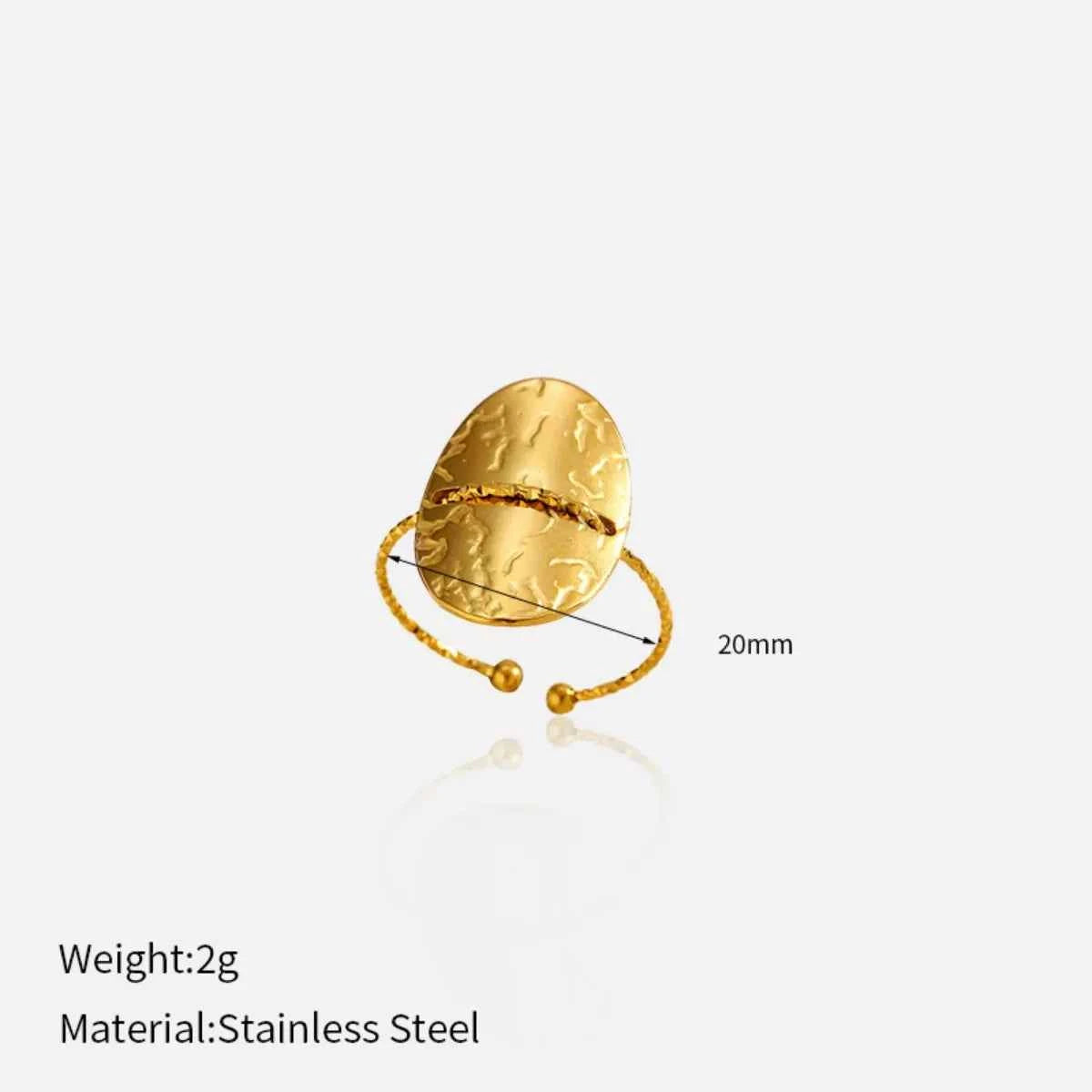 Hammered Disc Open Ring 6e2e5f6b-4829-4cf1-8383-e2cc7387da17-Max-Origin