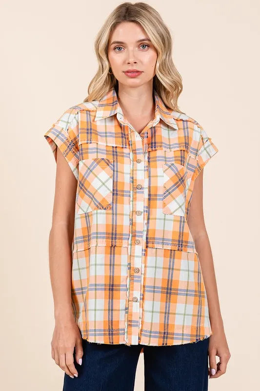 Mittoshop Mineral Wash Plaid Button Down Shirt 6e40abb0-c654-4e07-baf2-3dc45d9e2afd-Max