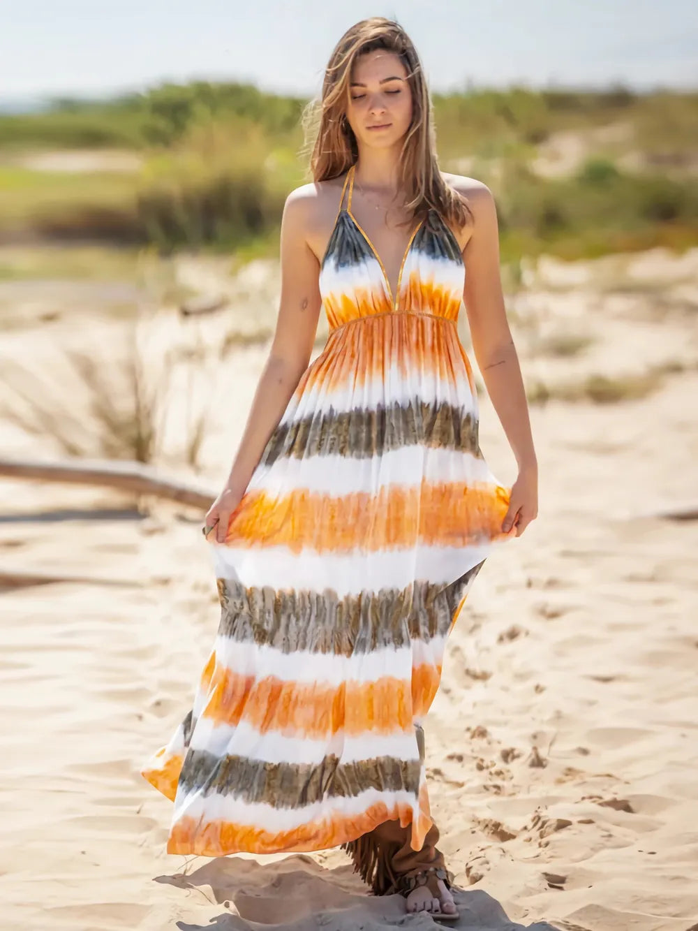 Tie-Dye Halter Neck Dress 6e44e172-76d8-482c-9518-98be8514e8e8-Max