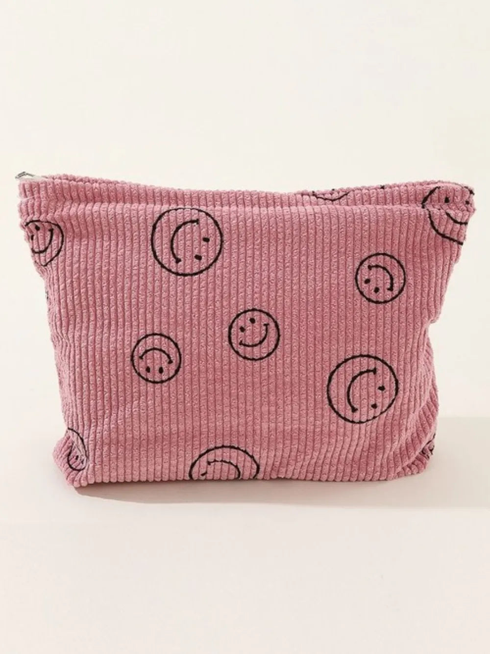 Corduroy Smile Clutch Bag Dusty Pink One Size 6e5523e3-6cae-4a00-b19c-d0896386b75c-Max