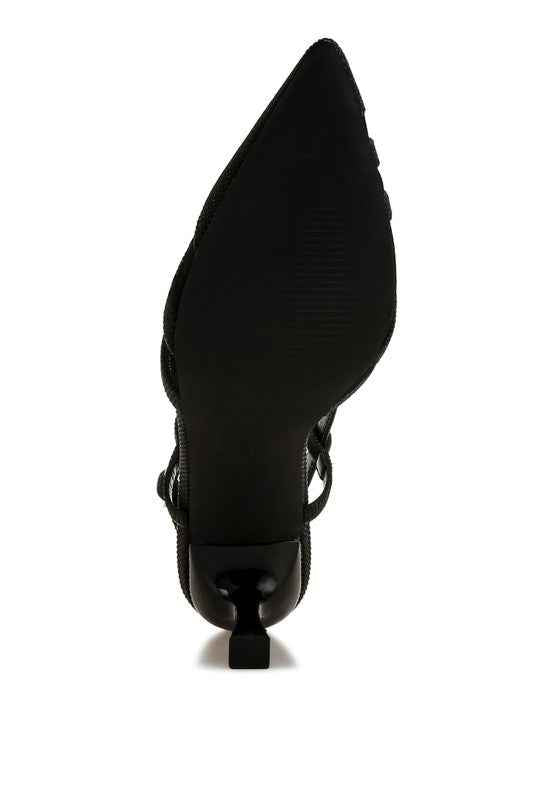 Daldra Kitten Heel Slingback Sandals 6e860902-7148-42e7-9004-122ed2d5000c