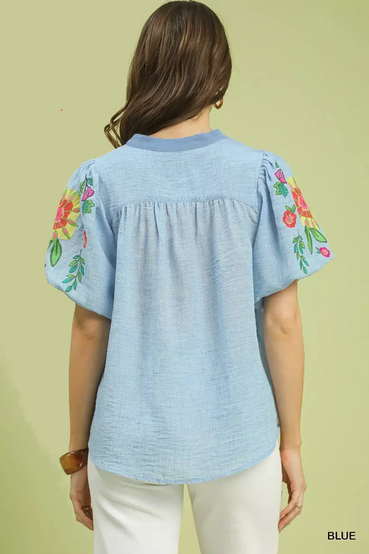 Embroidered Puff Sleeve Top 6ea147d5-a7b7-46f8-92b5-0440987932c3-Max-Origin