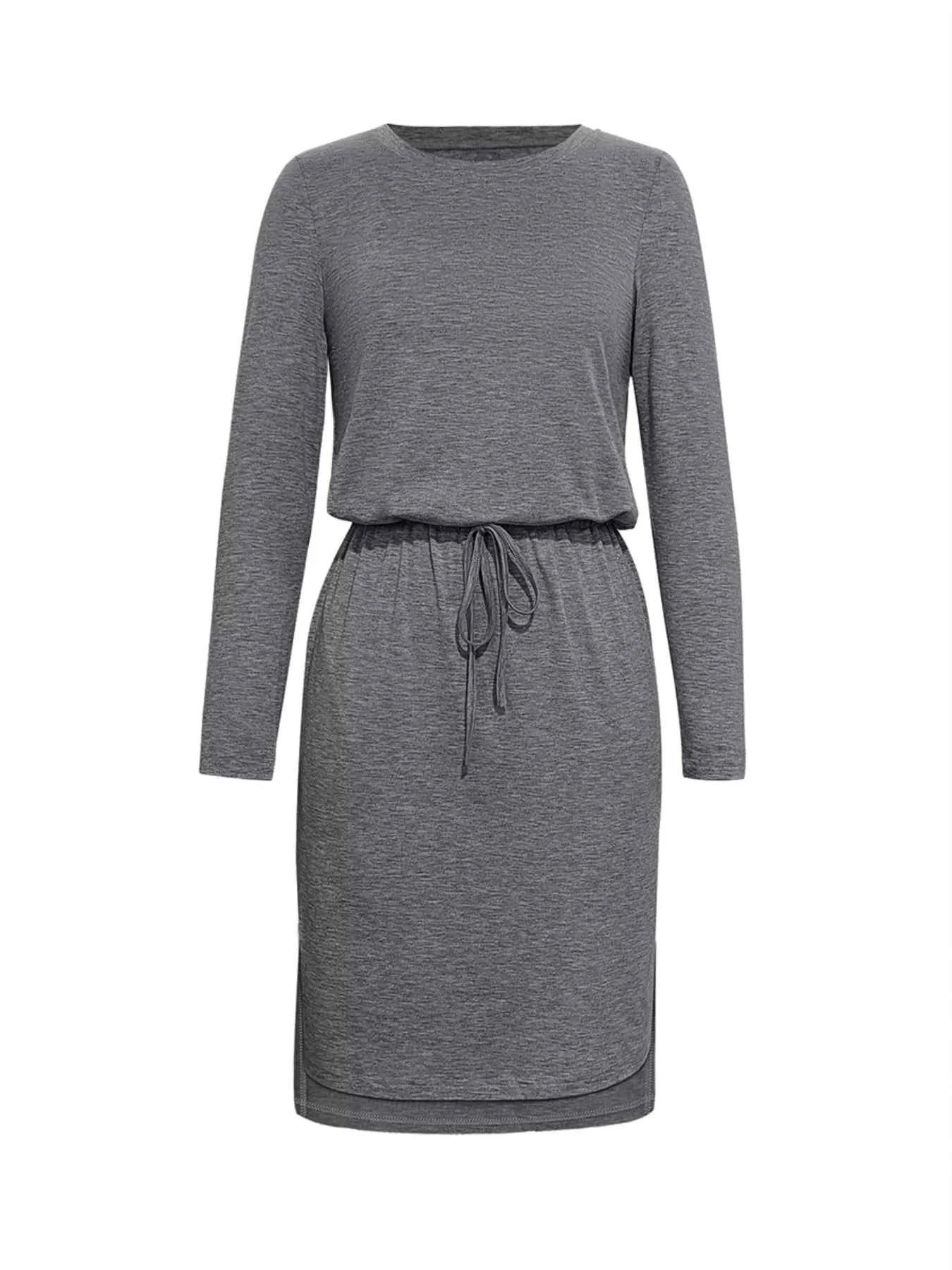 Long Sleeve Drawstring Midi Dress 6eb986a3-0f9e-477f-b7d5-426862dc6516-Max-Origin