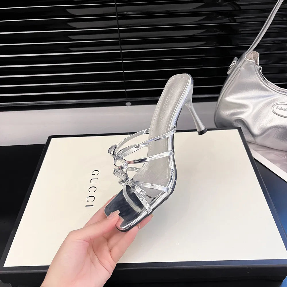 Open Toe Kitten Heels Sandals Silver 6ebadf1f-709d-4d29-8306-ca918e384152-Max