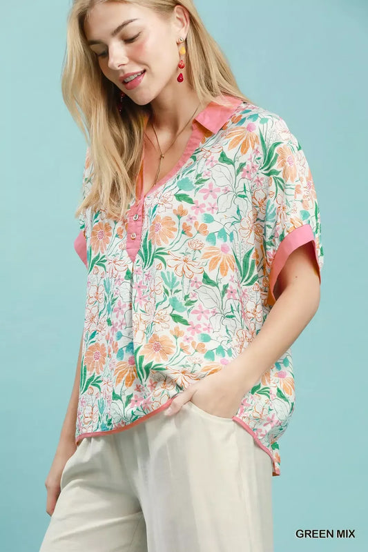 Floral Print Oversized Top 6ebd3546-fc5f-45e0-913c-0f3d82d9d190-Max-Origin