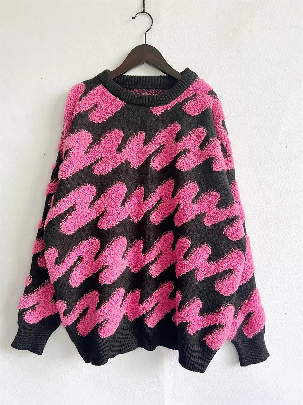 Ribbed Striped Dropped Shoulder Sweater 6ec25d161bff47299da97fa8a0221592-Max