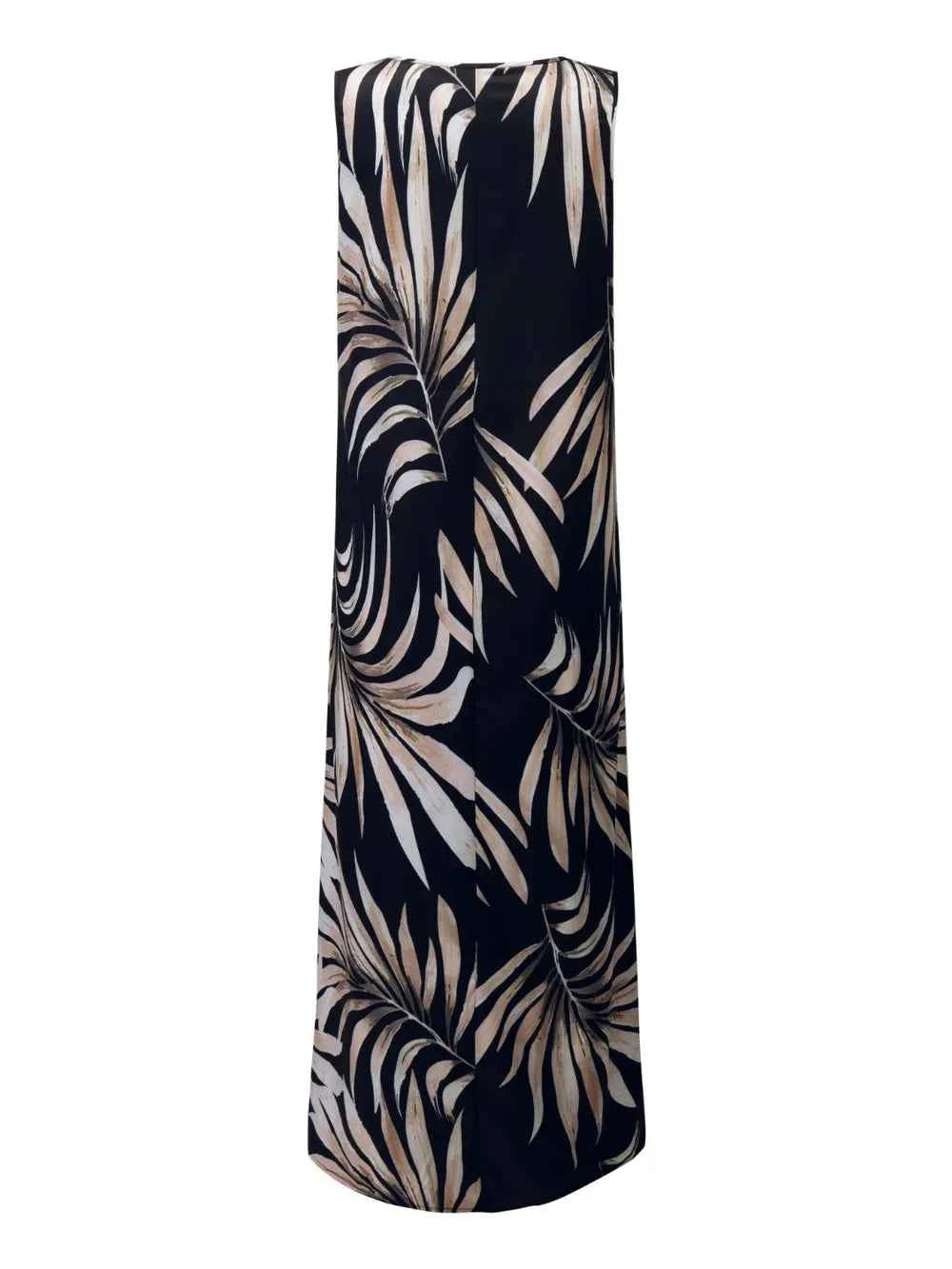 Printed Round Neck Mini Tank Dress Black 6eccabc9-0e09-48ac-8b3c-1e56f933a2c0-Max