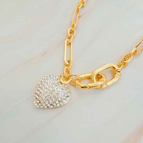 Sparkly Big Heart Bag Charm 6ed6f766-a0df-4272-be36-9f95bdb1822a