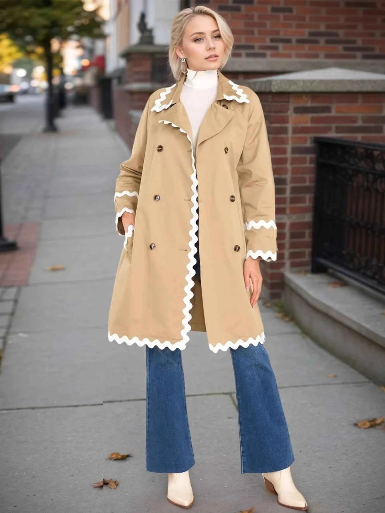 Scalloped Trim Long Sleeve Trench Coat 6ee93dbef94549f7a474359b06c9a606-Max-Origin