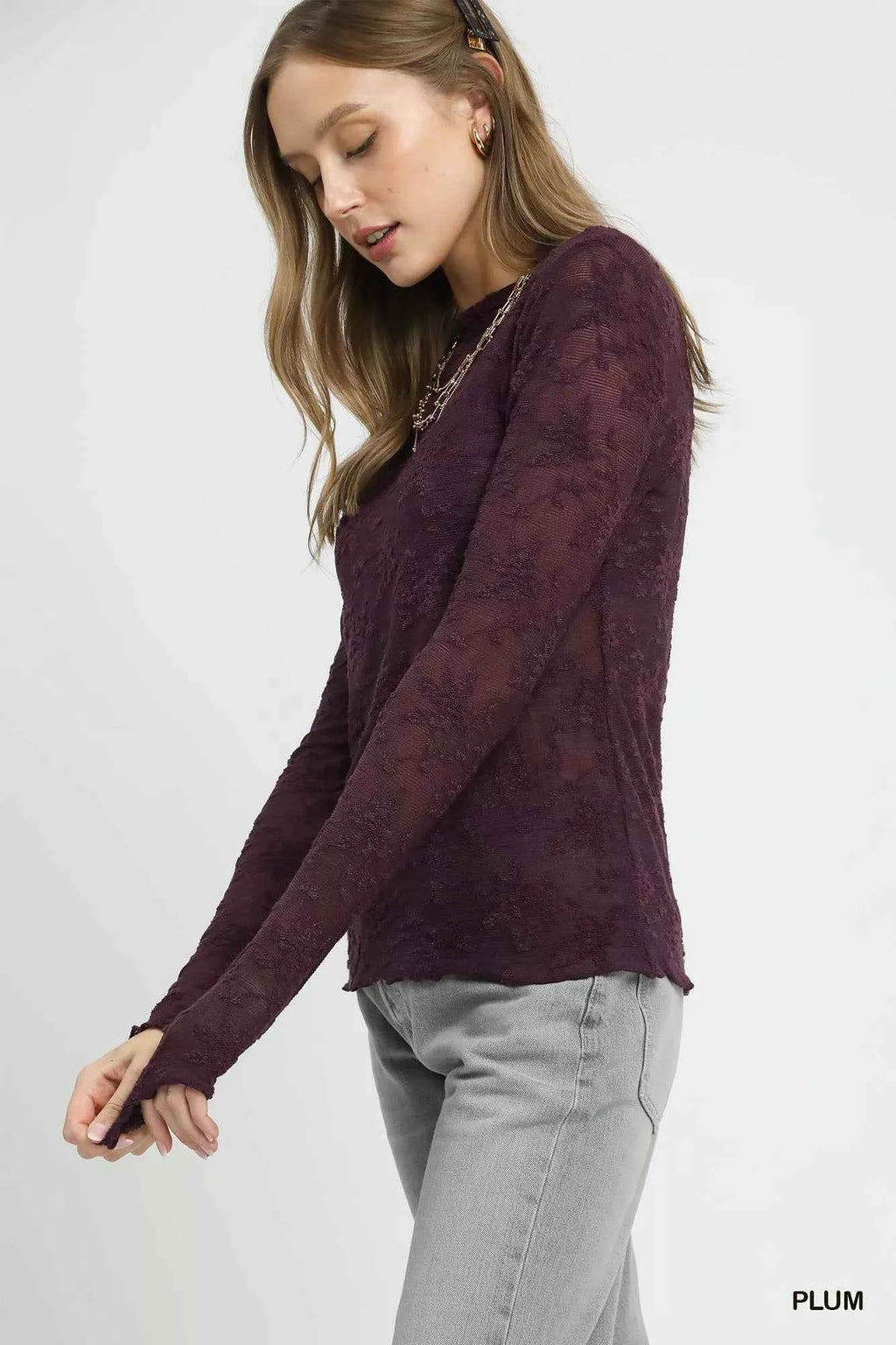 Umgee Lace Sheer Long Sleeve Top 6eff2f61-dda2-46ad-a642-899e6653d0e2-Max-Origin