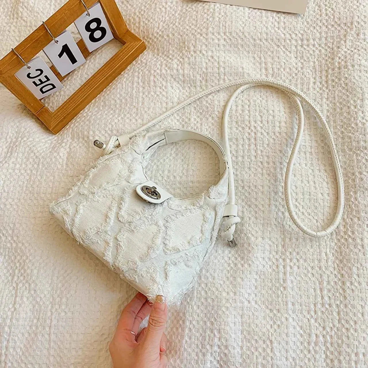 Quilted Raw Hem Mini Crossbody Bag Beige onesize 6f05a60a00a24648bf64464f960e171d-Max-Origin