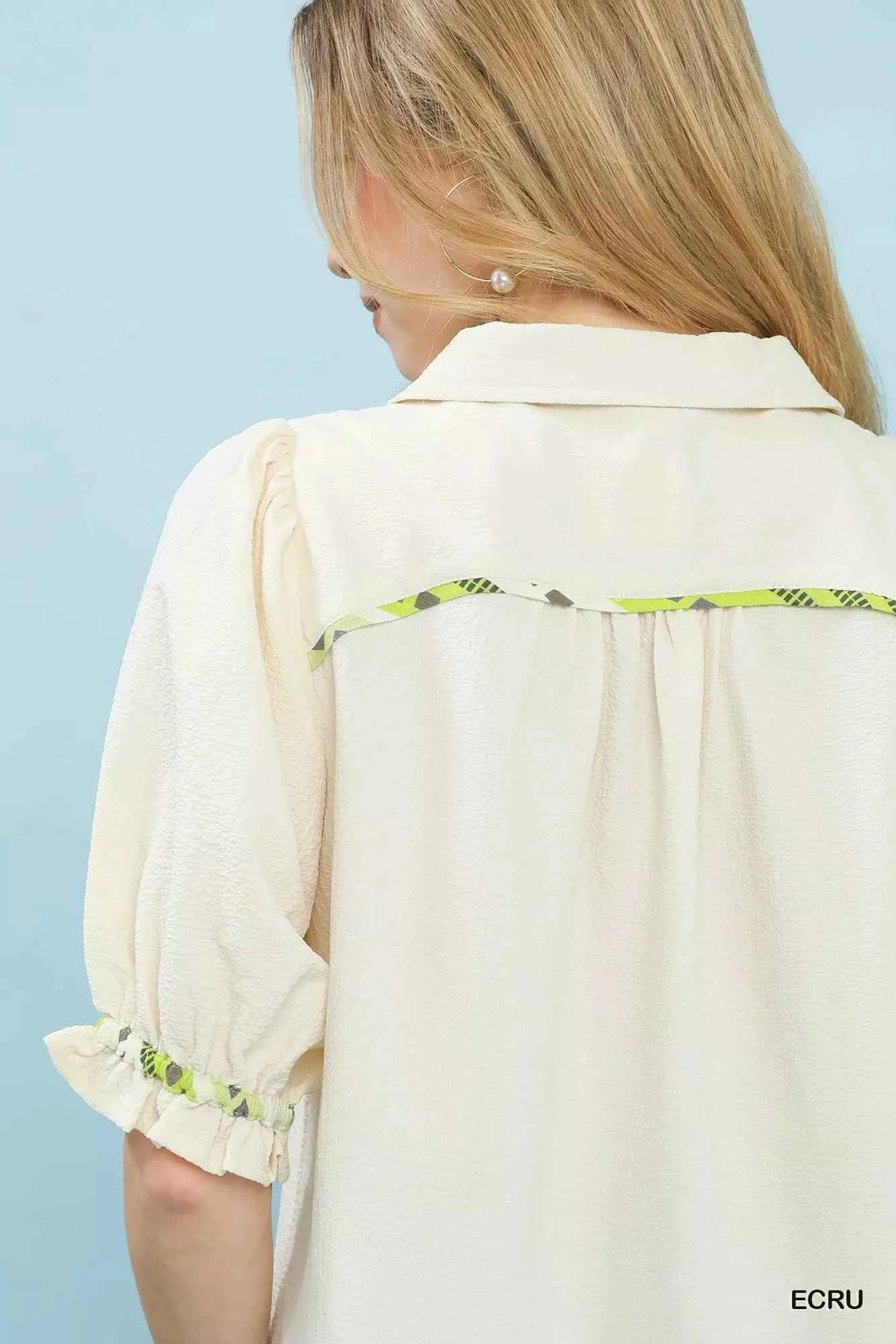 Umgee Scalloped Trim Blouse with Puff Sleeves 6f5ca15a-a64b-429f-8bbb-f4c706be3f14-Max-Origin