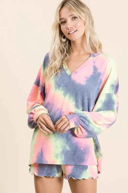 Tie Dye French Terry Top and Shorts Set 6f5f79a9f67e4560909aa9197c4a436b-Max-Origin
