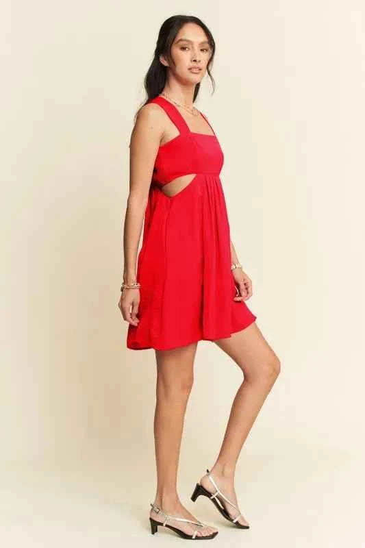 Davi & Dani Washed Satin Cutout Skirt Bandeau Mini Dress 6f7420a1789b4764a809031e3f2c69f6-Max-Origin