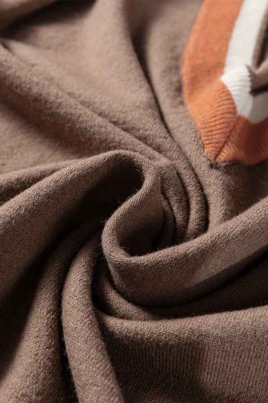 Scarlett Striped Trim Varsity Sweater 6f80e221-38aa-4db4-8b09-8488516ea209