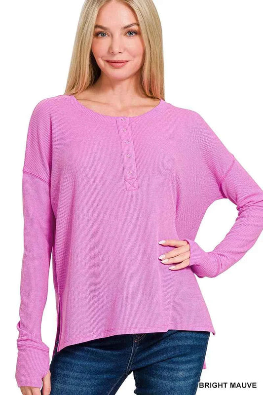 Zenana Waffle Thumb Hole Cuffs Henley Tee 6fb723874e184ab58a016a580c1f11dd-Max-Origin