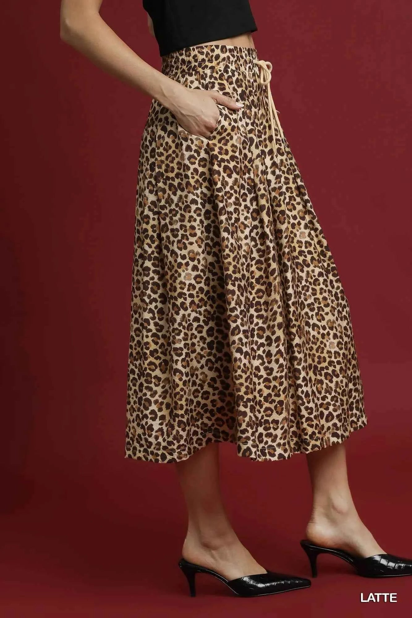 Umgee Drawstring Leopard Midi Skirt 6fb9f667-75a5-4152-8e75-a48ba7a7830f-Max-Origin
