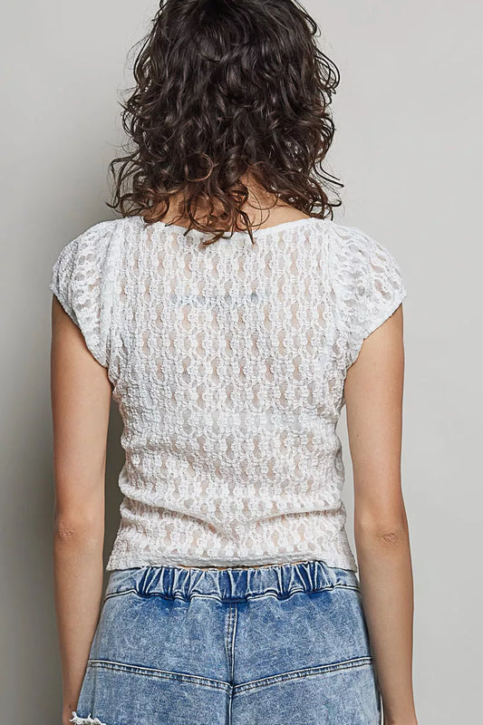 Sweetheart Neck Lace Short Sleeve Top 6fe335b5-655d-476d-9ae6-1292f2cacfc2-Max-Origin