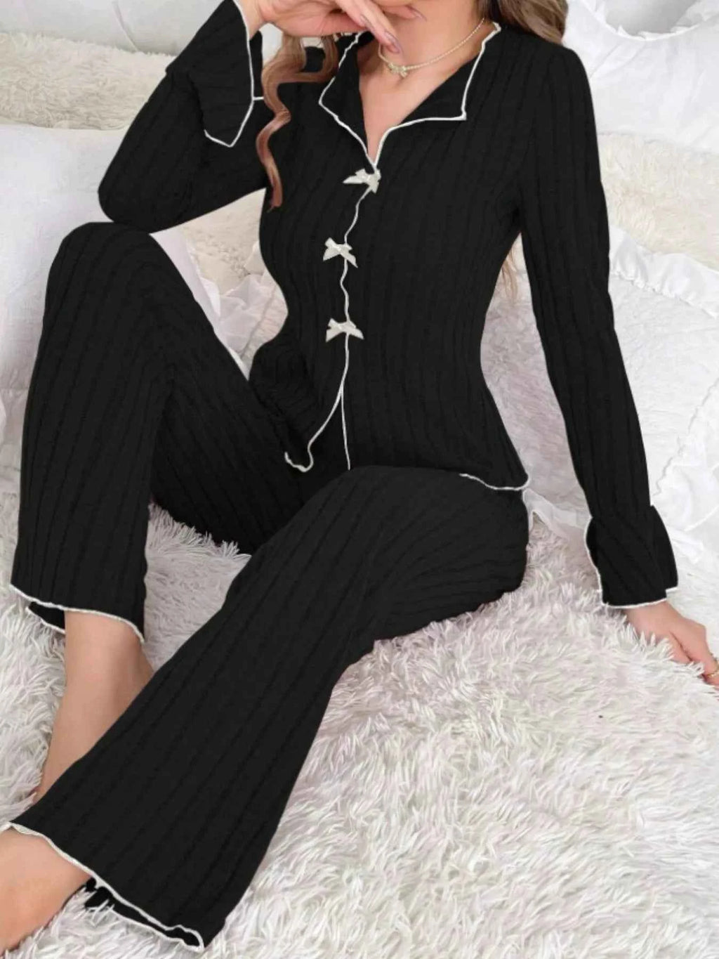 Ribbed Bow Front Top and Pants Lounge Set 6fe5c23b-6133-491b-96ba-21143bb2c8ef-Max-Origin