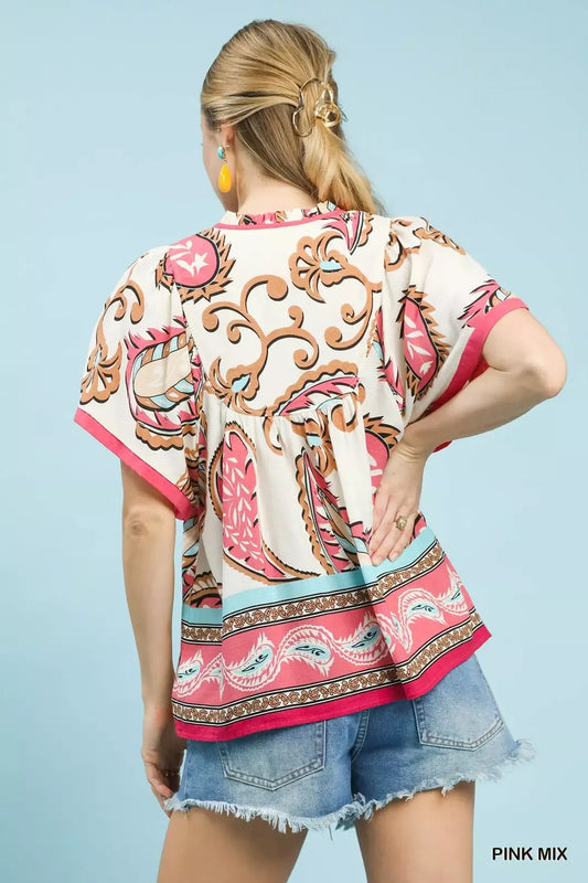 Mix Paisley Border Print Tassel Top 6feb94ee-d574-4653-9d58-6b1167df2e2c-Max-Origin