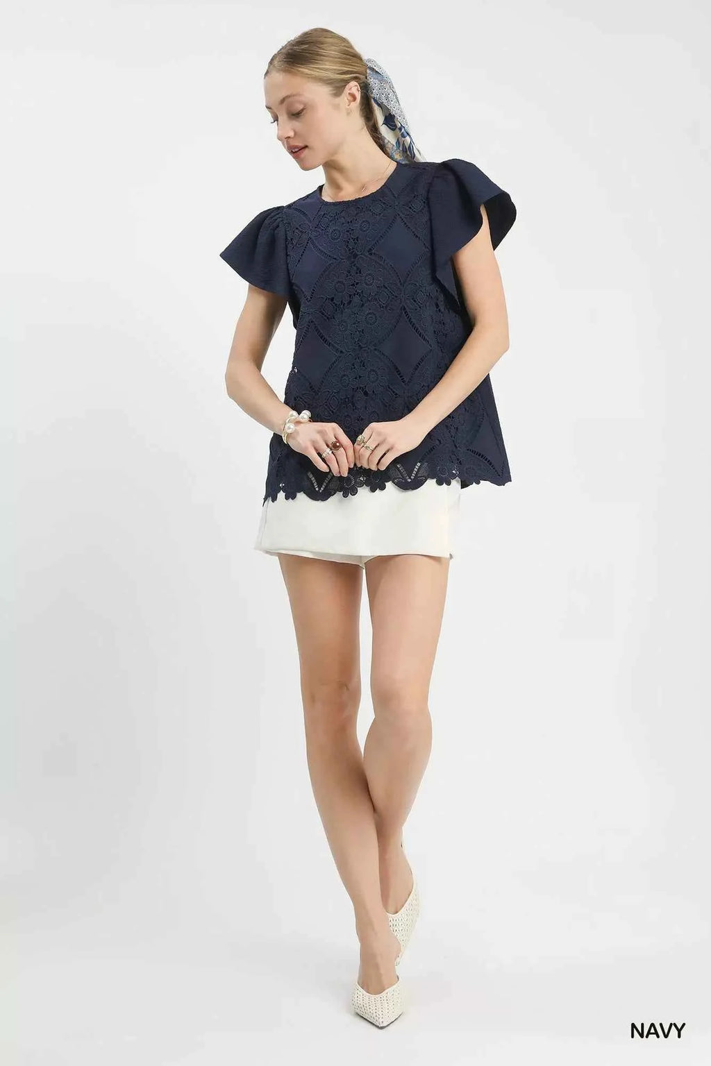 Umgee Floral Lace Overlay Flutter Sleeve Top 6fff40bf-af3c-4eed-b71a-d8771201cb21-Max-Origin