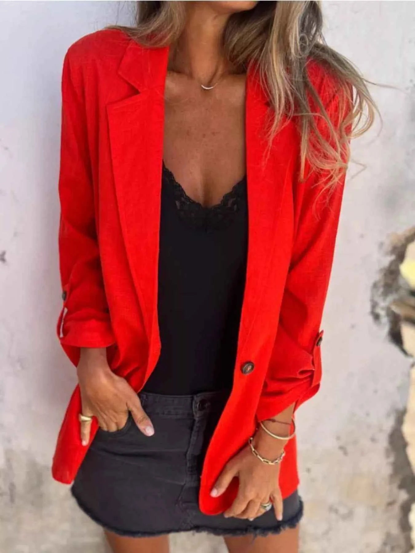 Full Size Lapel Collar Long Sleeve Blazer Plus Size 7000fd249da24858bf54c61a82a21824-Max-Origin