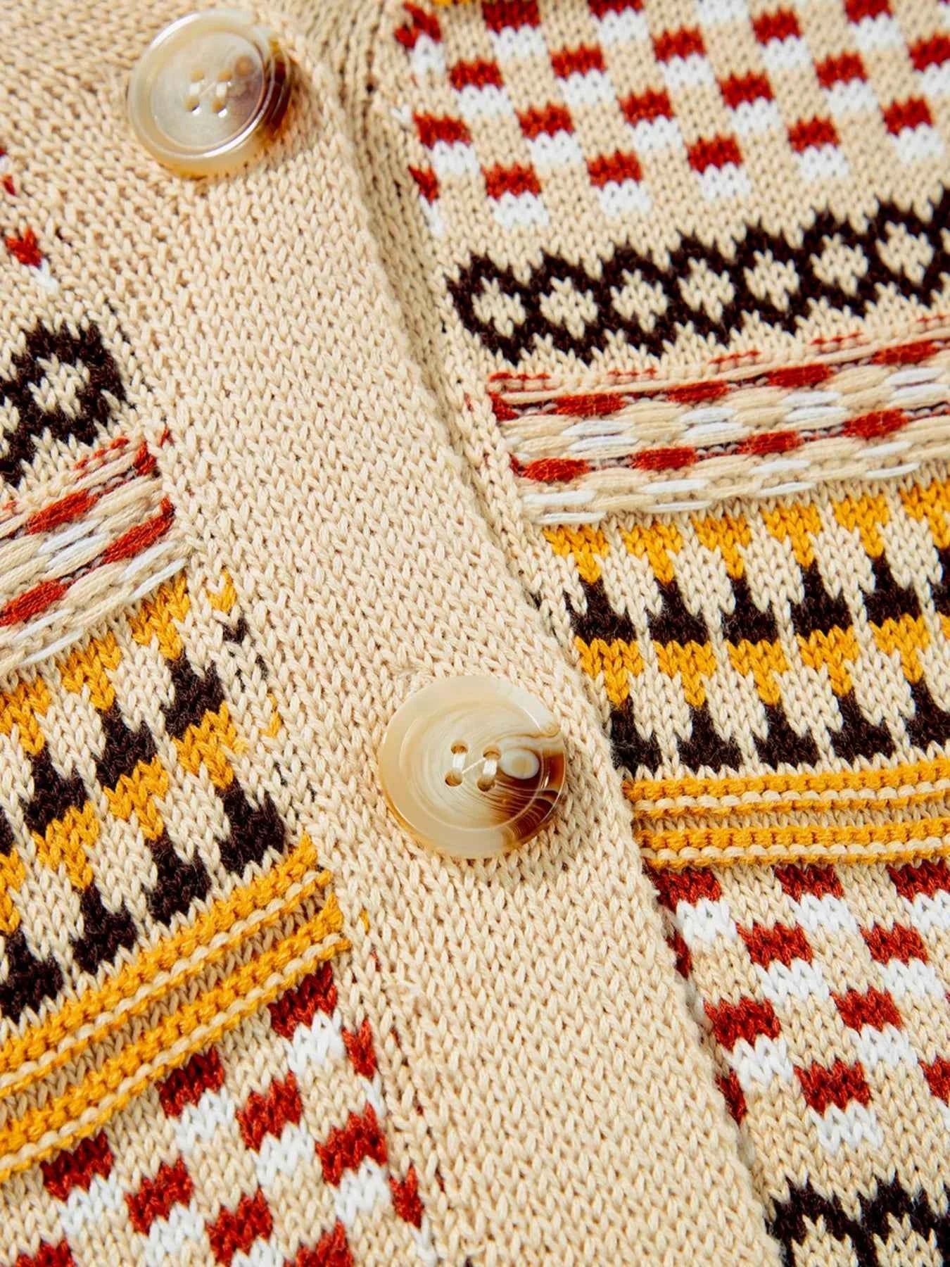 Vintage Patterned Button-Down Cardigan 7014deca-753c-4856-8371-955a47b994e7-Max-Origin