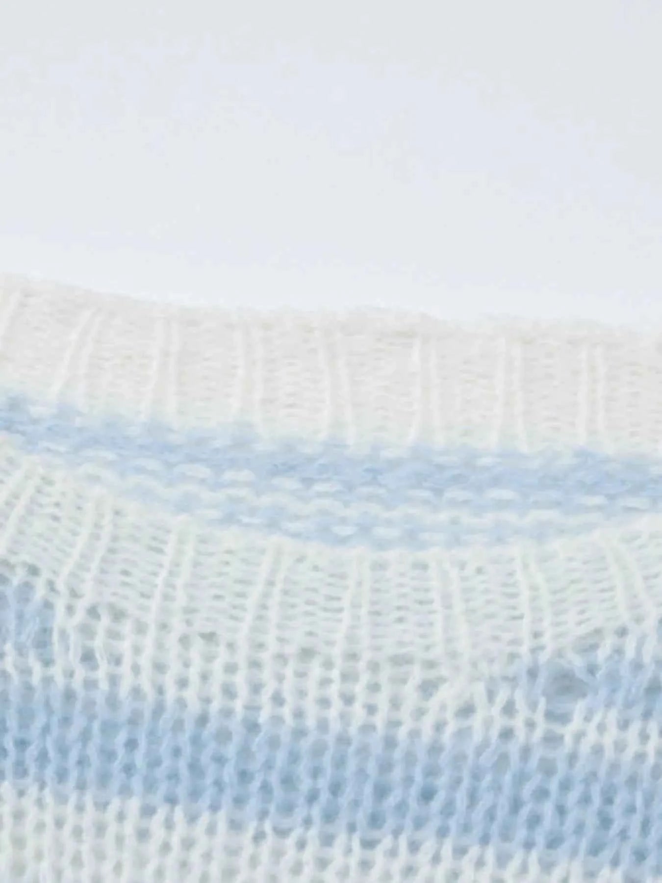 Colorful Abstract Pattern Striped Sweater