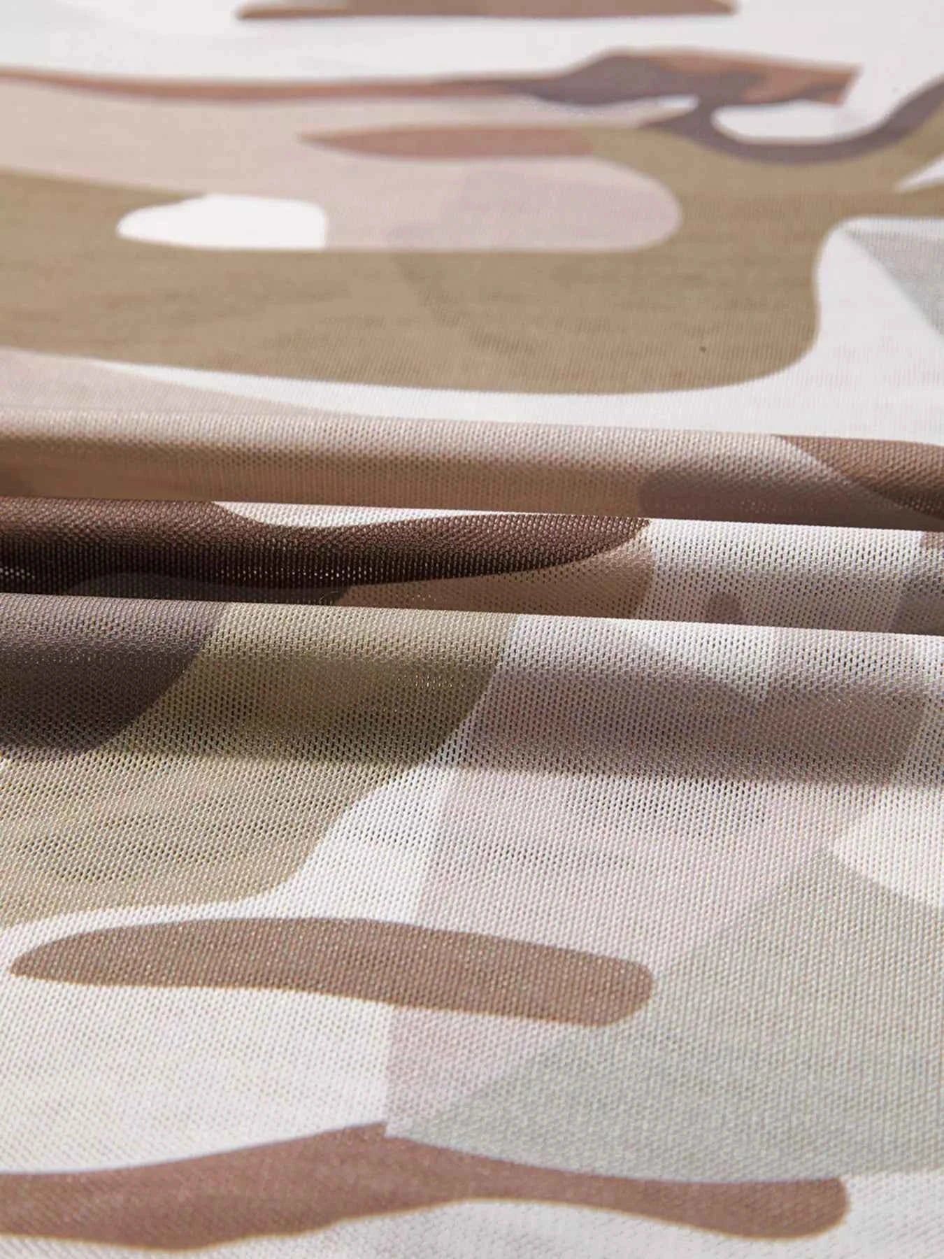 Camouflage Print Mesh Long Sleeve Top 704710296b2444a49e9f9a300db8a0bd-Max-Origin