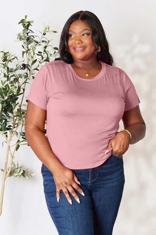 Basic Bae Full Size Round Neck Short Sleeve T-Shirt 704c9117a26b4adaa6f848d28781d758-Max