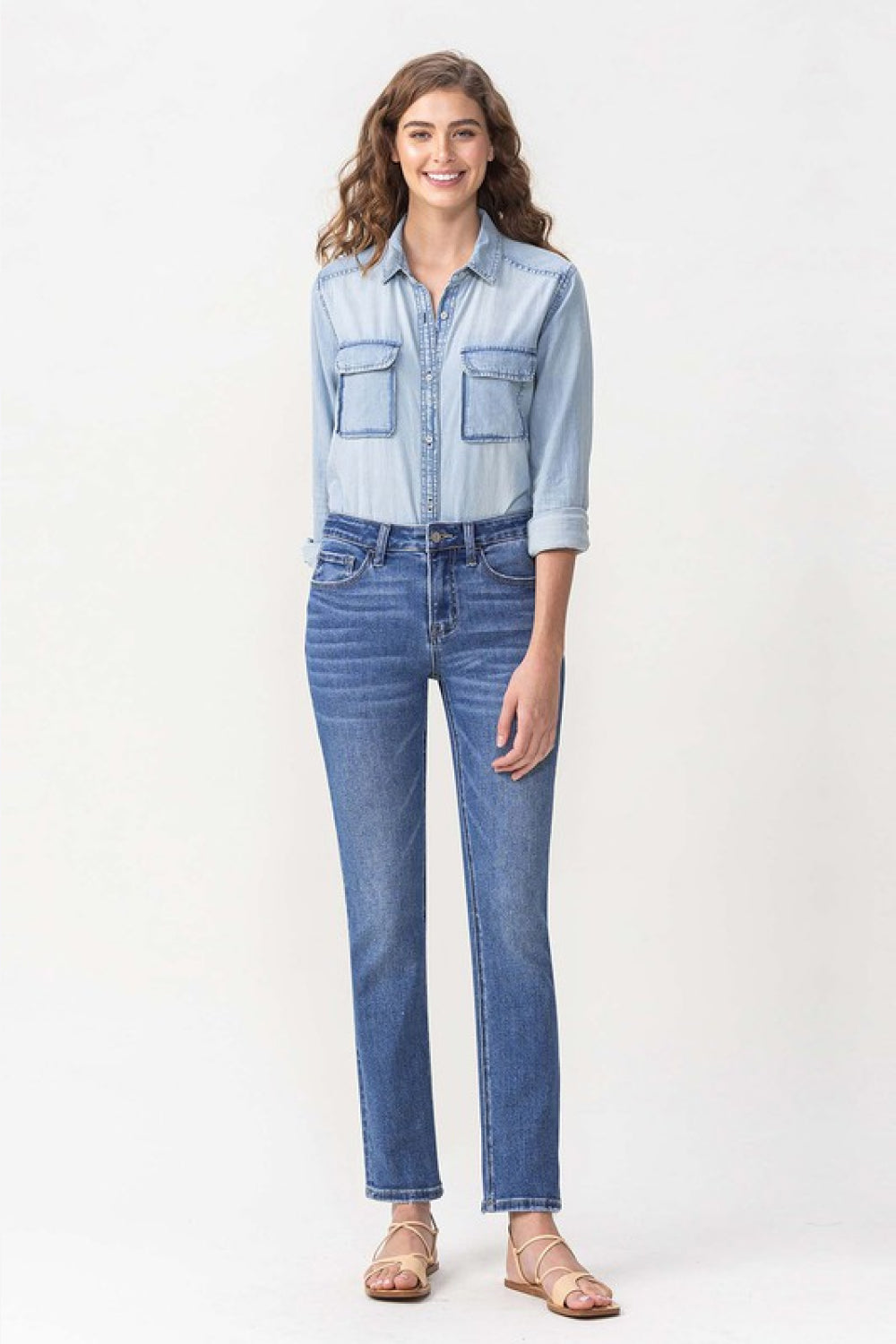 Lovervet Full Size Maggie Midrise Slim Ankle Straight Jeans 70517997ff434402bdc5914c41f38dc3-Max