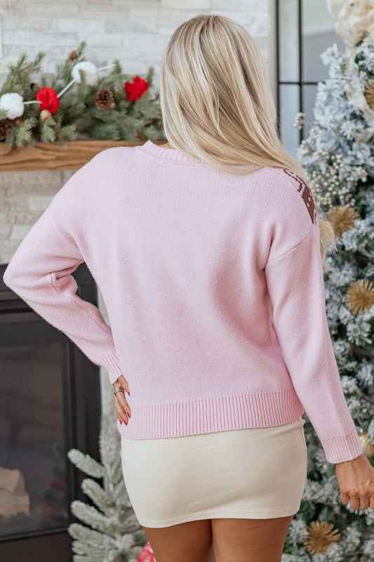 Christmas Ginger Bread Man Round Neck Sweater 70529e98-ab37-4ef9-a5b9-634fbfe276f4