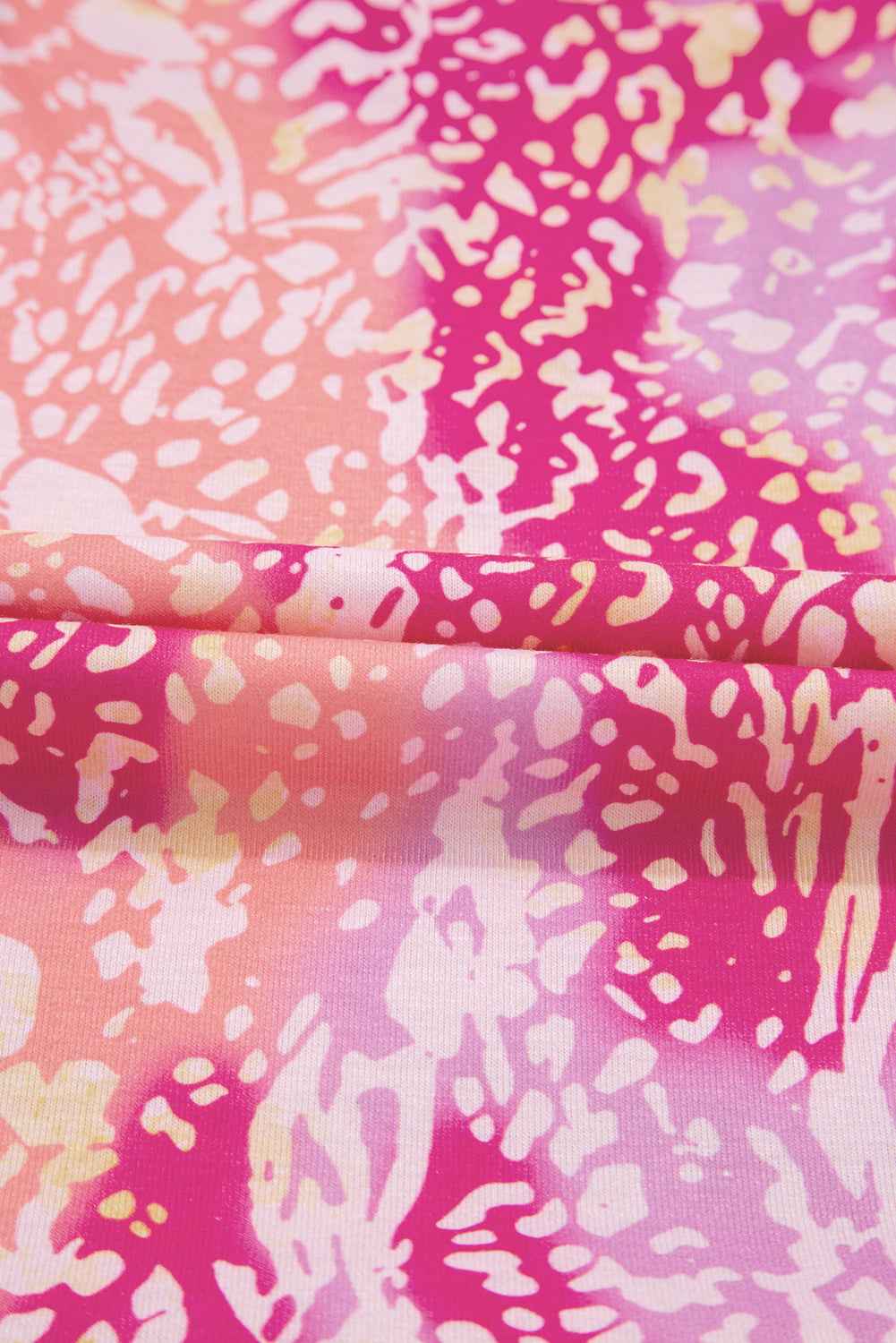 Rose Classic Leopard Print Handkerchief Hem Tunic Top 7078323941584bda