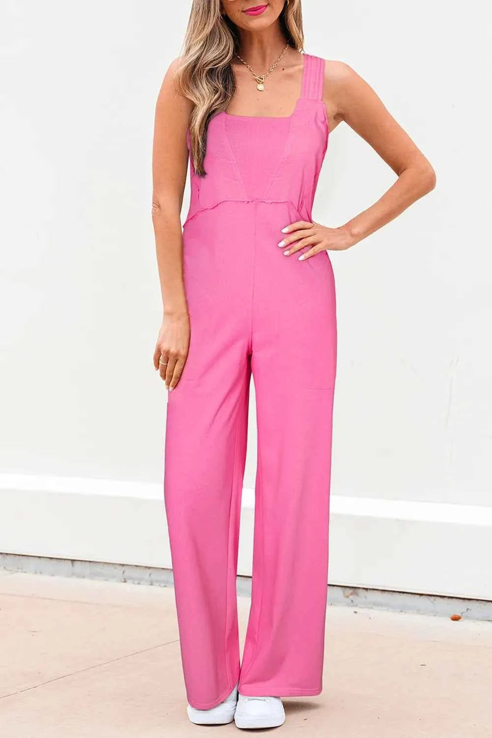 Sleeveless Wide-Leg Jumpsuit Fuchsia Pink 7081962d-25d9-4485-91e4-97cd3c582b0a-Max-Origin