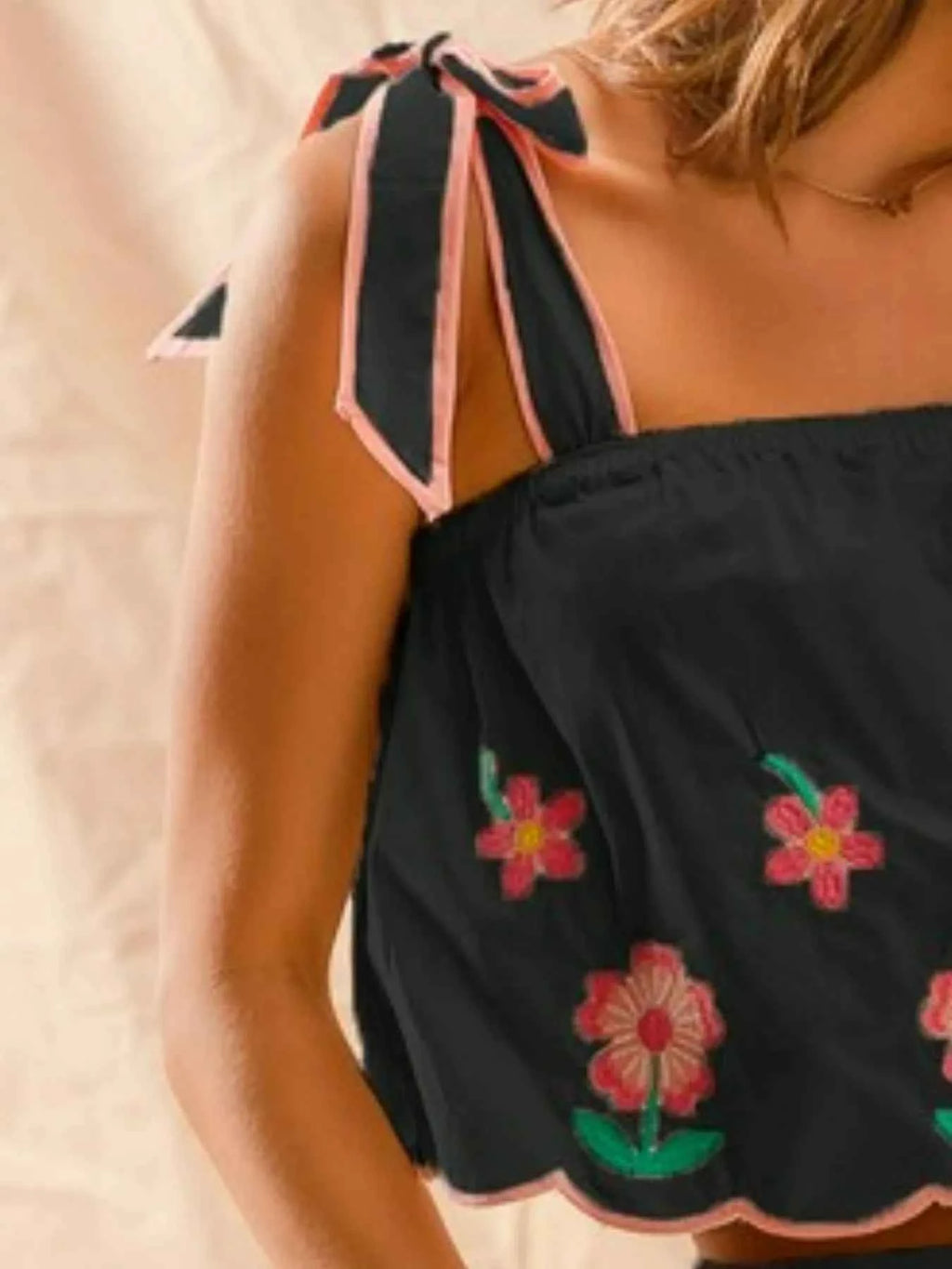 SO ME Flower Embroidered Tank Top and Shorts Set 708a3871-f7d4-4e45-9faa-dad900ad1e9c-Max-Origin