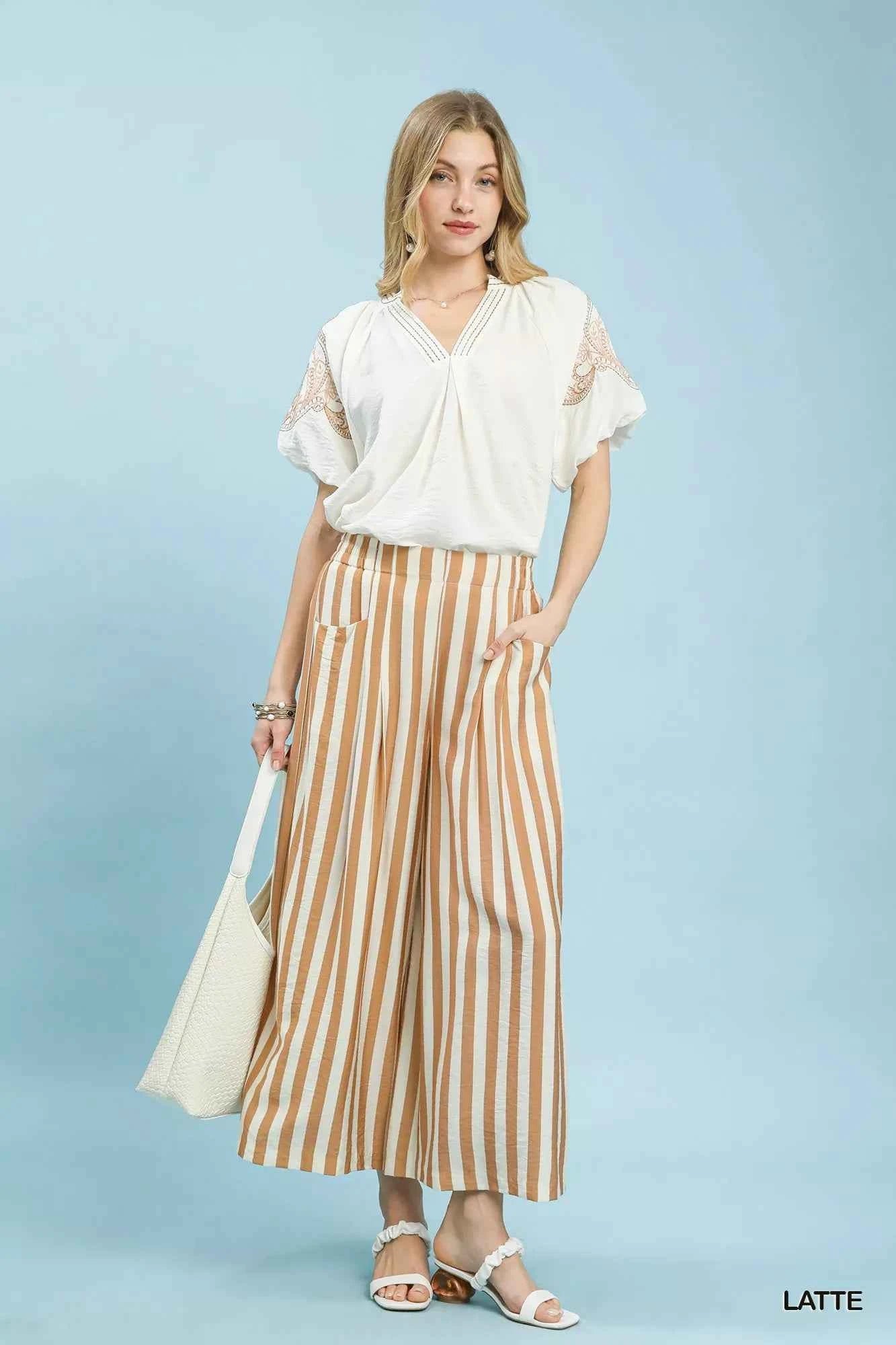 Umgee Vertical Stripe Wide Leg Pants 7091e94c-57c9-47d9-b4f2-e6940567250d-Max-Origin