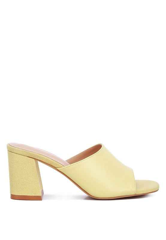 ADDIE Block Heel Slip On Sandals 70c75ed1-888b-40a1-9c10-5e64c782a0a1