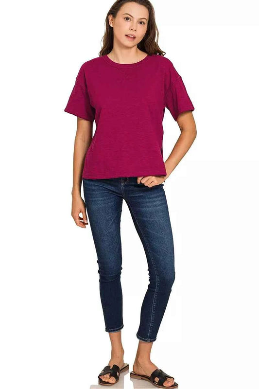 Cotton Slub Short Sleeve Tee 70d749e23fcf43d88a60408a7d48cc9e-Max-Origin