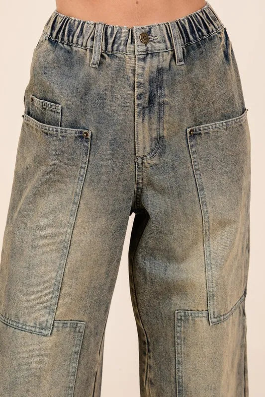 Mittoshop Washed Wide Leg Jeans with Pockets 70d7ce8e-36ae-44eb-bd4a-42de87954a89-Max
