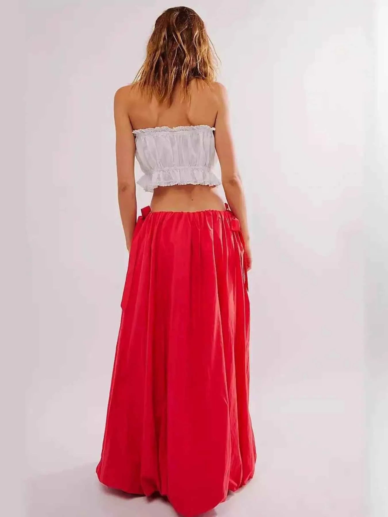 Side Bow Maxi Skirt with Pockets 70ff400e2a4e432dbfb45c55553f9455-Max-Origin
