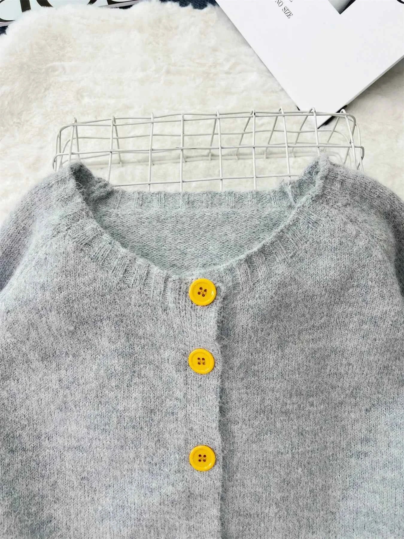 Lemon Pattern Button-Up Cardigan 710500d6fa5447869252bd7109f5c6a5-Max-Origin