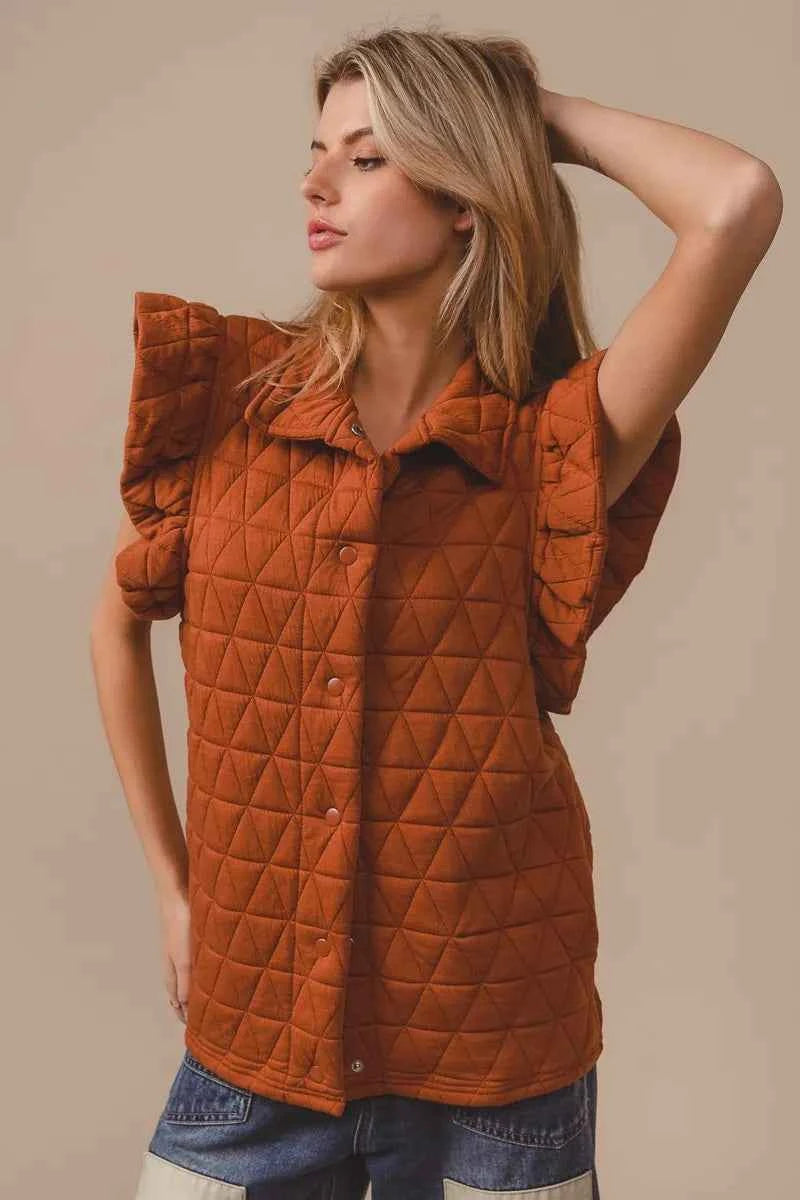 Quilting Knit Ruffle Sleeve Vest 710617ed913142b5b3a58bcc86df9959-Max-Origin