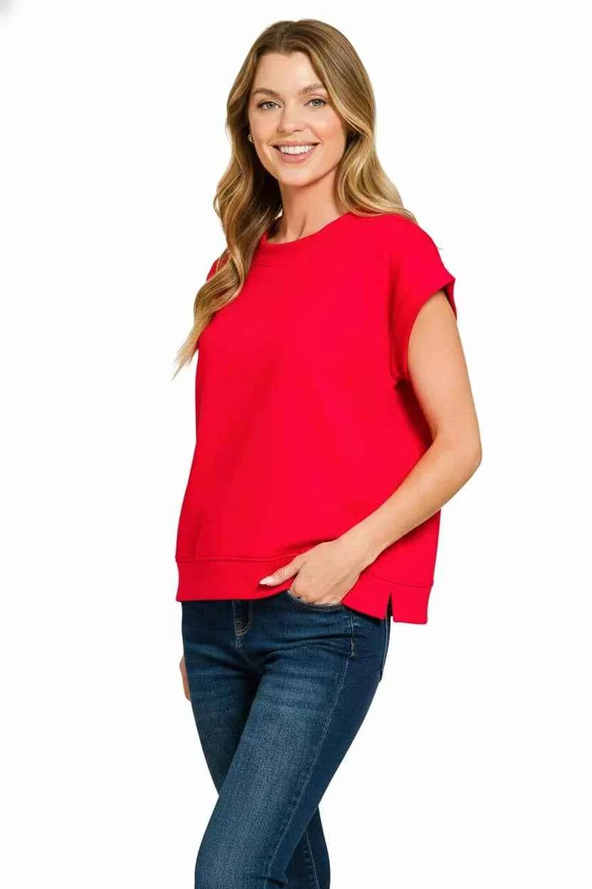 Zenana Scuba Short Sleeve Sweatshirts 710aa3d7-36f6-4d77-a965-0c3009993b39-Max-Origin