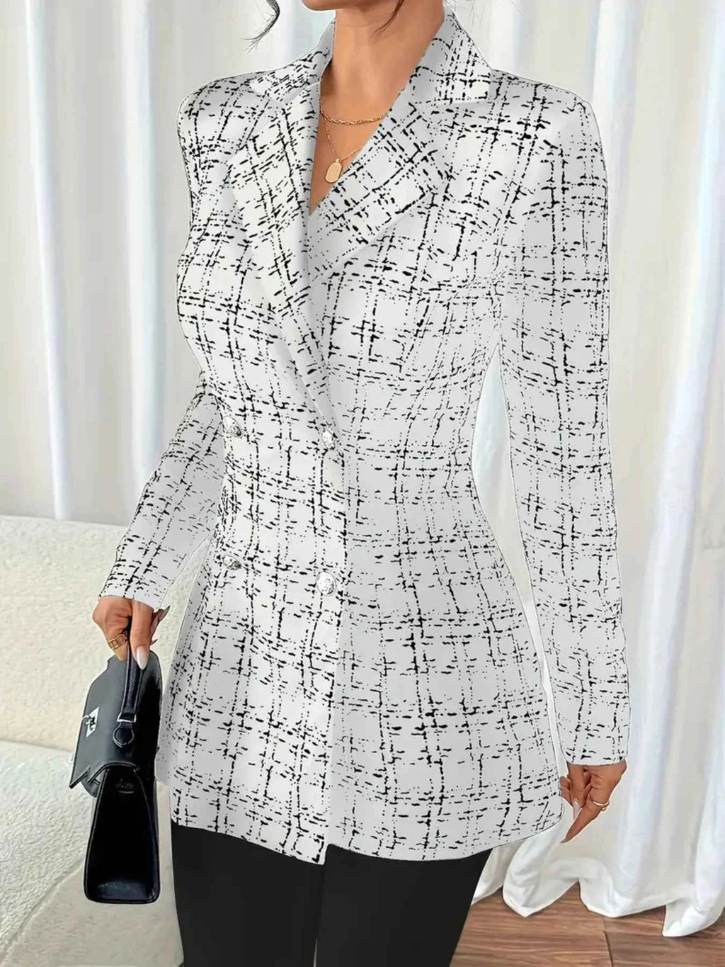 Tweed Double-Breasted Blazer 713fabcb7b5a44a8b684fcb5c3ee4547-Max-Origin