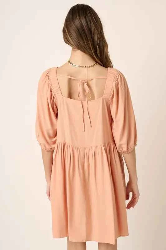 Mittoshop Pintuck Detail Tie Back Mini Dress 714f2e94-efcf-40eb-8967-6a82fcec212b-Max