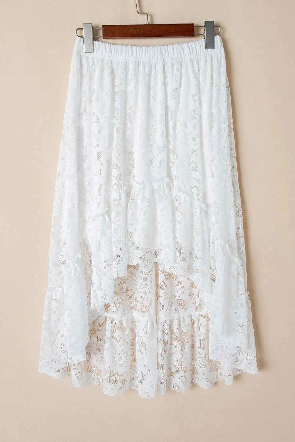 Lace High-Low Skirt 7150a198-42c7-439b-b212-1573214b13f7-Max