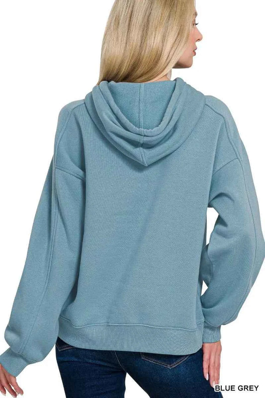 Drawstring Relaxed Fit Fleece Hoodie 7152ed13d481477da1e2254b608bc6ed-Max-Origin