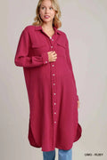Umgee Cotton Gauze Button Down Shirt Dress UMG-RUBY 71590f82-2376-4652-828e-9645f61e98d3-Max-Origin_cc28128d-47b1-4119-a266-dba0743ba010