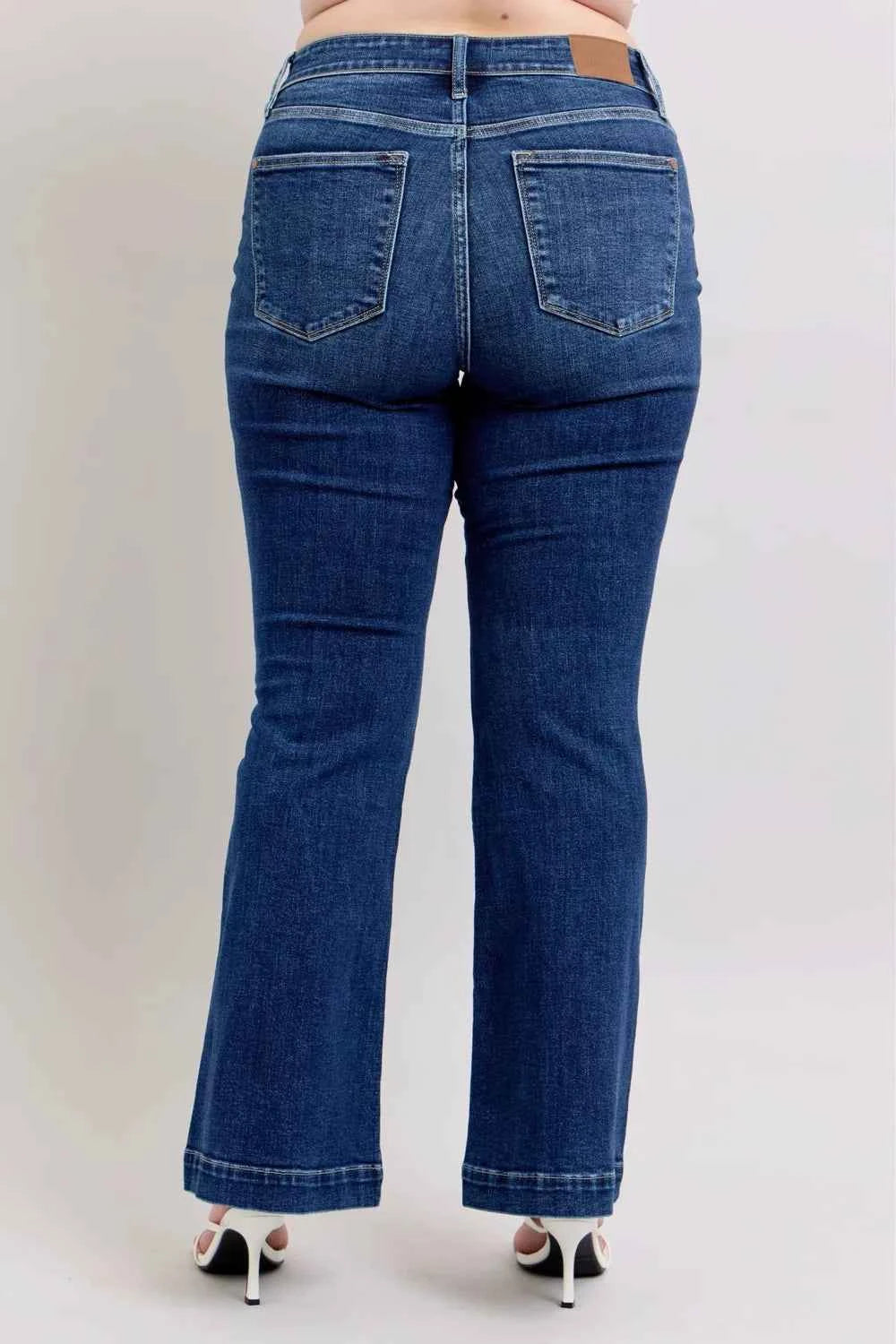 Judy Blue Full Size High Rise Flare Jeans with Pockets Plus Size 71b00bb5-a9a9-44eb-911e-bc8e770d0bee-Max